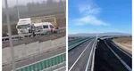 Accident în lanț pe autostrada A7, la scurt timp după inaugurare. Patru persoane au ajuns la spital