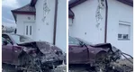 Un şofer beat a „zburat” cu un BMW în casa unui celebru influencer din România. „Rupt de beat, l-a luat Poliţia!” VIDEO
