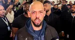 Și bătut, și cu banii luați. Poliția britanică confiscă peste un milion de lire sterline din conturile lui Andrew Tate, după ce acesta a fost învins în ring de un actor