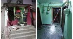 Explozie puternică într-un bloc din Hunedoara. Un bătrân a suferit arsuri grave