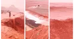 Fenomen spectaculos și rar pe ”Insula Curcubeu” din Golful Persic. De ce apa mării și țărmul au fost colorate în roșu în urma ploilor abundente. Imagini spectaculoase