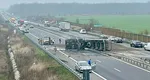 Trei militari francezi din batalionul de la Cincu au salvat viața șoferului de TIR răsturnat pe Autostrada A3