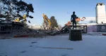 Primele imagini cu arena Dinamo doborâtă de buldozere. Se se construieşte pe ruinele stadionului FOTO şi VIDEO
