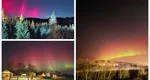 Aurora boreală, vizibilă din România. Imagini cu spectacolul de pe cer – video