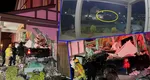Accident spectaculos! O camionetă a zburat 30 de metri și a fost proiectată într-o casă în care se afla o familie cu trei copii