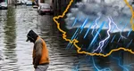 Alertă meteo COD PORTOCALIU de inundații. Județele lovite de fenomene meteo periculoase până mâine, la ora 12