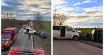 Accident în lanț în Bihor. Opt persoane au fost rănite după ce patru mașini și un microbuz s-au ciocnit