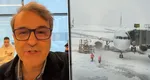 Lucian Mîndruță, blocat pe aeroportul din Otopeni din cauza zăpezii. Zborul spre SUA, întârziat: „Prea curând n-o să plecăm”