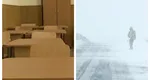 Școli închise din cauza codului portocaliu de ninsori și viscol. Elevii vor sta acasă miercuri, 18 februarie