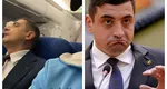 Imaginile zilei. George Simion sforăie în avion: “Ia uite baaaa, doarme. Cum sa ne fi fost asta presedinte? Ce om doarme în avion? Turu’ doi anapoi!”