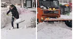 FOTO + VIDEO Dezastru în Capitală, zăpadă de peste 40 de centimetri și ninge în continuare. A fost emis Cod Roșu. Două mesaje RO-Alert la prima oră. Zboruri anulate pe Otopeni