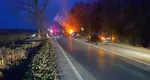 Accident grav în Neamț, două mașini s-au ciocnit violent, una a luat foc. 4 morți și 3 răniți, Planul Roșu de Intervenție activat VIDEO