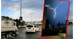 Războiul a perturbat clima. Burj Khalifa, lovit de fulgere, imagini rare după furtuna care a măturat Dubaiul VIDEO