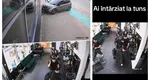 „Serviţi un tuns?” O maşină scăpată de sub control a intrat într-o frizerie plină de clienţi din Bacău VIDEO