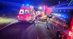 Patru răniți după ce o ambulanță SMURD cu pacient a fost izbită de tren, la Urseni