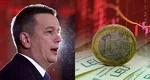 Cursul euro ar putea crește către 7-8 lei din cauza ieșirii PSD de la guvernare. Avertismentul unui economist: „Există un risc foarte mare să intrăm în junk”