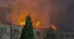 VIDEO Incendiu devastator la Mănăstirea Bistriță din Vâlcea. Pompierii au intervenit cu zece autospeciale