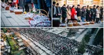Imagini impresionante la Miercurea Ciuc. Mii de oameni s-au adunat în centrul orașului pentru sfințirea bucatelor de Paște