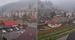 Vreme de iarnă înainte de minivacanța de 1 Mai. La munte ninge, în restul țării este frig și plouă