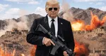 Donald Trump a publicat o imagine realizată cu IA în care ține în mână o armă și amenință Iranul: „Gata cu Mr. Nice Guy!”
