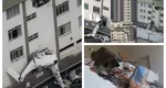 Avion prăbuşit peste un cartier de blocuri, imagini şocante. Au murit toţi pasagerii, dar şi trei locatari ai blocului FOTO şi VIDEO