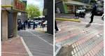VIDEO Un ucrainean a scăpat cu viață după ce a căzut de etajul 5 al unui bloc din București!