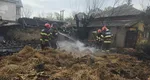 Incendiu în comuna Prăjeni din Botoşani. Risc de explozie, flăcările puteau ajunge la un centru de butelii VIDEO