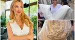 FOTO Andreea Bălan este în culmea fericirii. A ridicat rochia de mireasă: „Trena ocupă tot portbagajul, este foarte lungă”