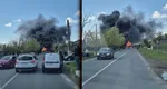 Un autocar cu 27 de persoane, cuprins de flăcări în județul Tulcea. Care este starea pasagerilor. VIDEO
