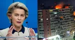 Ursula von der Leyen condamnă atacul Rusiei care a condus la prăbușirea unei drone pe un bloc din Galați: „Războiul de agresiune al Rusiei a depășit încă o linie” / „Suntem pe deplini solidari cu România și poporul său”