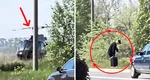 VIDEO A fentat coada de pe A2 cu elicopterul! Imaginile virale cu turistul care a plecat din Mamaia cu „uber-ul pentru bogați”