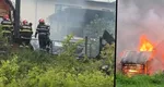 Incendiu la o saună din Iași. Pompierii intervin pentru a împiedica extinderea focului