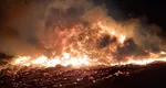 Incendiu violent la o groapă de gunoi din municipiul Oradea: 20 de pompieri au intervenit