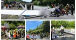 VIDEO Un planor s-a prăbuşit pe autostradă. Pilotul a murit la impact