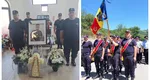 IMAGINI impresionante de la funeraliile pompierului decedat după un accident provocat de un polițist băut. Sute de oameni l-au condus pe ultimul drum