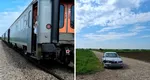 Accident feroviar în Leordeni: Autoturism acroșat de un tren cu 50 de pasageri la bord