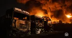 Incendiu la un depozit de petrol din Krasnodar și drumuri închise spre Crimeea în urma unui atac cu drone din Ucraina