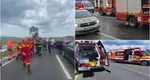 Accident cu 15 victime în județul Sibiu. 4 mașini implicate. A fost activat Planul Roșu de Intervenție