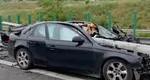 Un bunic ce se întorcea cu nepoata de 2 ani din vacanță de la Olimp a adormit la volan și a intrat cu mașina în parapet. Imagini șocante pe Autostrada Soarelui GALERIE FOTO