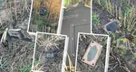 Resturi de dronă găsite pe un câmp din Tulcea. Autoritățile au decis să le detoneze pentru că aveau explozibil la bord