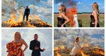 Reacţia dură a lui Valentin Sanfira după ce Codruţa Filip a dat foc rochiei de mireasă: „Apucături de piroman”