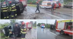 Microbuz cu 8 pasageri răsturnat în județul Suceava. Accidentul s-a produs după ce șoferul microbuzului a încercat să depășească un TIR