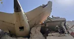 Avion prăbuşit, toate persoanele de la bord au murit după impactul cu solul