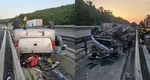Accident mortal pe Autostrada A1, sâmbătă dimineață. O fetiță de 5 ani a murit, iar alți doi membri ai familiei sunt răniți după ce autoturismul în care se aflau s-a răsturnat FOTO