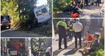 Accident grav în Argeș, a fost activat Planul Roșu de Intervenție. Un microbuz plin cu copii a intrat într-un copac: 10 răniți și un mort