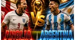 ANGLIA – ARGENTINA LIVE VIDEO ONLINE STREAM ANTENA 1. Kane vs. Messi pentru un loc în finala CM 2026