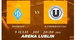 DIGI SPORT ONLINE DINAMO KIEV – „U” CLUJ LIVE VIDEO STREAM: Studenţii au examen greu în prima manşă a Europa League