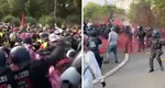 VIDEO Haos în Germania! Mii de protestatari au ieșit în stradă împotriva conferinței partidului extremist de dreapta AfD. Străzile sunt blocate