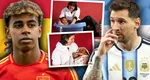 Fotografia devenită simbol la Cupa Mondială. Messi îl îmbăia pe bebelușul Lamine Yamal în 2007, iar acum luptă unul împotriva celuilalt în finala Spania – Argentina 2026
