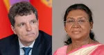Nicușor Dan o primește la Palatul Cotroceni pe președinta Indiei. Ultima vizită a unui președinte indian în România a fost în urmă cu 32 de ani